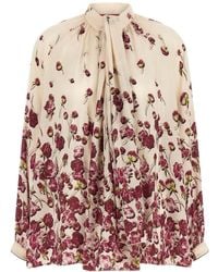 F.R.S For Restless Sleepers - F.R. For Restless Sleepers Lavallière Floral Blouse - Lyst
