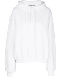 Alexander Wang - T By Drawstring Long-Sleeved Hoodie - Lyst