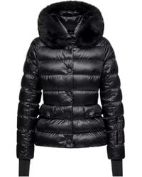 Moncler - Grenoble Armoniques Hooded Shearling-Trimmed Down Ski Jacket - Lyst