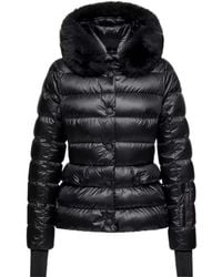 Moncler - Grenoble Armoniques Hooded Shearling-Trimmed Down Ski Jacket - Lyst