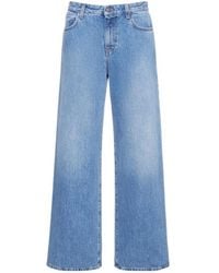The Row - High-Waisted Wide-Leg Jeans - Lyst