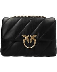 Pinko - Love Big Puff Chain-Linked Shoulder Bag - Lyst