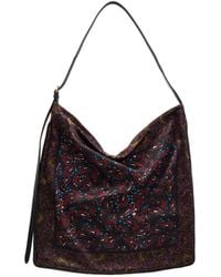 Dries Van Noten - Printed Satin Shoulder Bag - Lyst