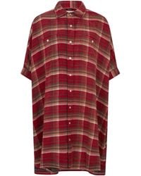 R13 - Oversized Plaid Shirt Dress - Lyst