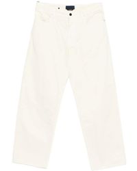 Stone Island - Logo Patch Straight-Leg Pants - Lyst