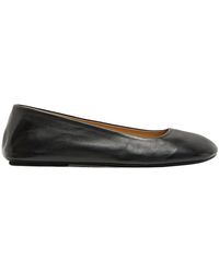 Marsèll - Marsèll Square Toe Slip-On Ballerina Shoes - Lyst