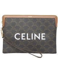 Celine - Small Pouch With Strap - Lyst