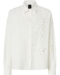 Pinko - Bead-Embellished Buttoned Shirt - Lyst