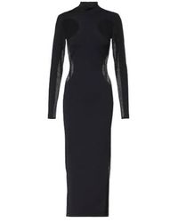 Stella McCartney - Mesh-Paneled Knitted Maxi Dress - Lyst