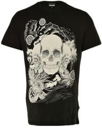 Just Cavalli - Skull Printed Short-Sleeved T-Shirt - Lyst