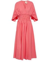 ROKSANDA - Esti Cotton Poplin Midi Dress - Lyst