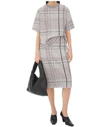 Bottega Veneta - Notebook Cotton Viscose Jacquard Skirt - Lyst