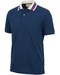 Gucci - Gg Cotton Polo Shirt - Lyst