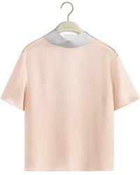 Dior - Short-Sleeved Blouse With Rear Tie - Lyst