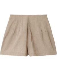 STAUD - Pleated Shorts - Lyst