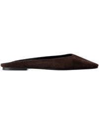 The Row - June Suede Mules - Lyst