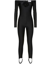GIUSEPPE DI MORABITO - Shiny Elastic Knit Jumpsuit - Lyst