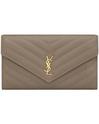 Saint Laurent - Large Flip Wallet - Lyst