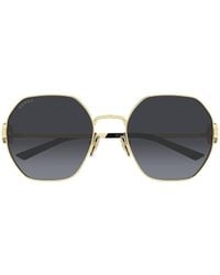 Gucci - Eyewear Irregular Frame Sunglasses - Lyst