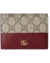 Gucci - Gg Marmont Bi-Color Mini Wallet - Lyst