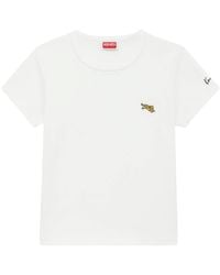 KENZO - Jumping Tiger' Embroidered T-Shirt - Lyst