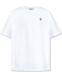 Bally - T-Shirt With Embroidered Logo - Lyst