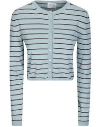 Be You - Striped Cropped Cardigan - Lyst