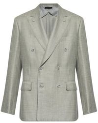 Brioni - Peak-Lapel Double-Breasted Blazer - Lyst