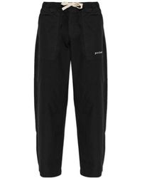 Palm Angels - Logo Printed Drawstring Trousers - Lyst