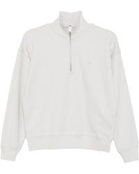 Maison Kitsuné - Quarter-Zip Fox-Patch Sweatshirt - Lyst
