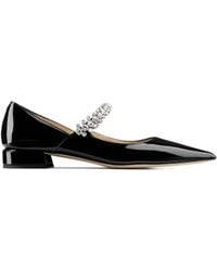 Jimmy Choo - Bing Embellished Flat Shoes - Lyst