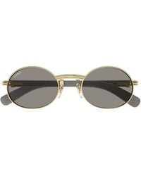 Cartier - Oval-Frame Sunglasses - Lyst