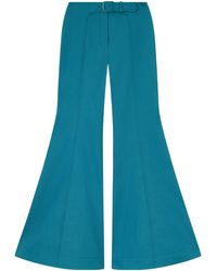 Zimmermann - Luna Cotton-Drill Flared Pants - Lyst