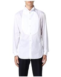 Giorgio Armani - Long-Sleeved Cotton Shirt - Lyst