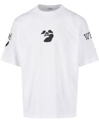 Off-White c/o Virgil Abloh - Swimming Logo Skate Short-Sleeve T-Shirt - Lyst