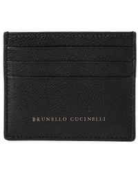 Brunello Cucinelli - Grain Leather Card Holder - Lyst