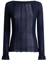 Etro - See-Through Jacquard Jumper - Lyst