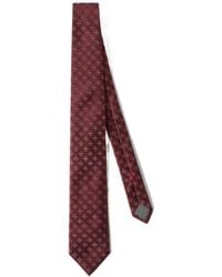 Brunello Cucinelli - Silk Tie With Geometric-Floral Pattern - Lyst