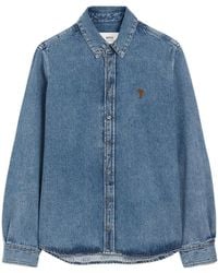 Ami Paris - Ami Classic Denim Shirt - Lyst
