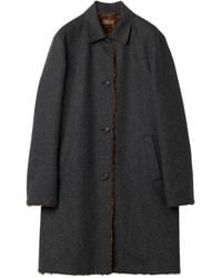 Miu Miu - Reversible Wool And Chekiang Coat - Lyst