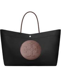 Tory Burch - Ella Twist Logo Top Handle Bag - Lyst