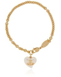 Vivienne Westwood - Logo Shaped Charm Bracelet - Lyst