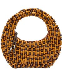 STAUD - Reef Beaded Top Handle Bag - Lyst