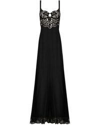 Dolce & Gabbana - Semi-Sheer Maxi Nightdress - Lyst