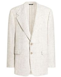 Dolce & Gabbana - Linen-Wool Tweed Blazer - Lyst