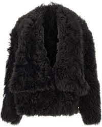 7 For All Mankind - Faux Shearling Short Jacket - Lyst
