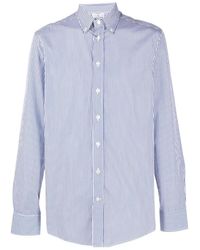 Etro - Striped Curved Hem Shirt - Lyst