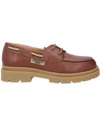 Weekend by Maxmara - Minimalist Leather Boat Shoes - Lyst