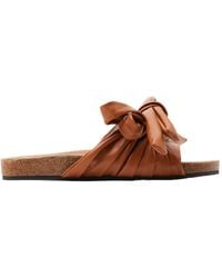 JW Anderson - Bow Flat Sandals - Lyst