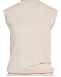 Sportmax - Solid Color Sleeveless Knit Top - Lyst